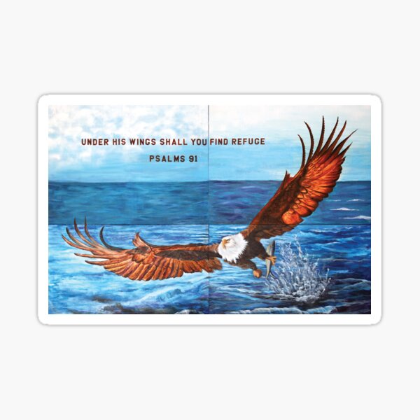 Under His Wings Sticker
