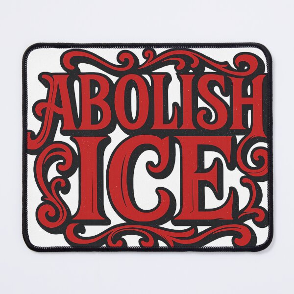 Item preview, Abolish ICE – Red and Black Protest Statement designed and sold by Aryabek.