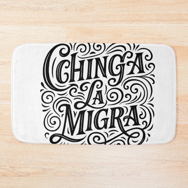 Item preview, Chinga La Migra – Anti-ICE Statement in Gothic Style designed and sold by Aryabek.