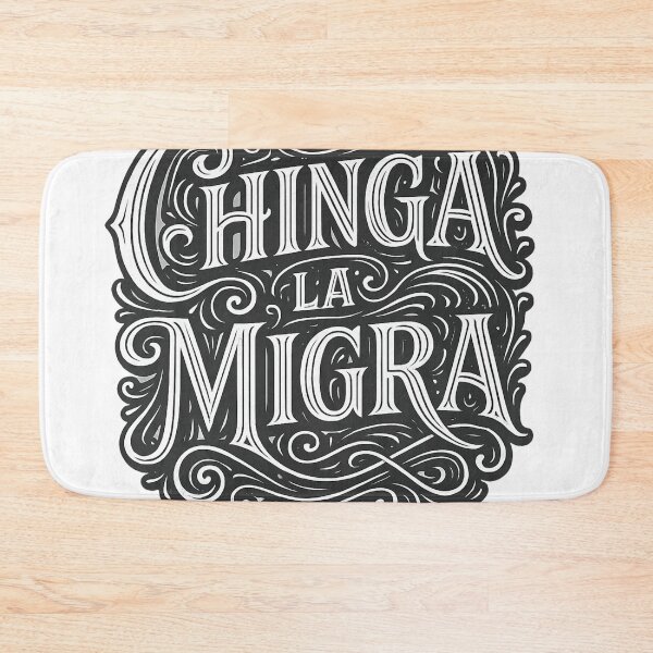 Item preview, Chinga La Migra – Protest Anti Ice with Calligraphy Detail designed and sold by Aryabek.