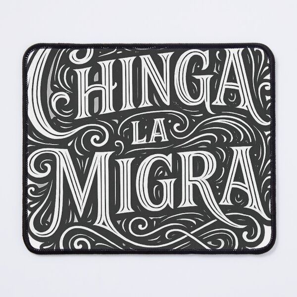 Item preview, Chinga La Migra – Protest Anti Ice with Calligraphy Detail designed and sold by Aryabek.