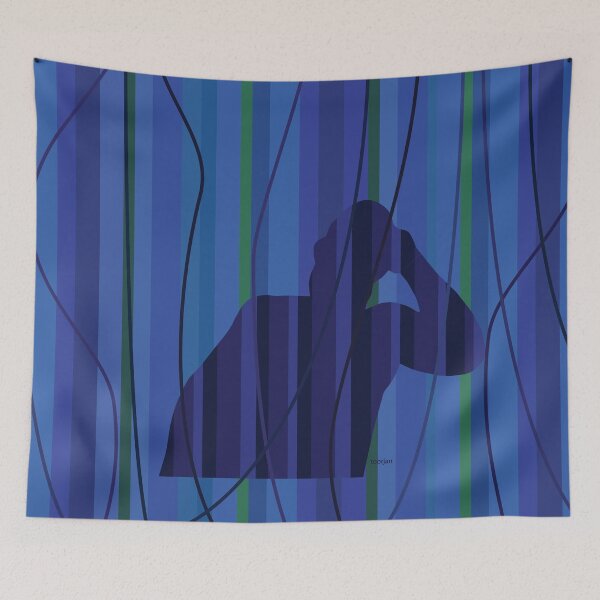 Item preview, Blue and Green Garden designed and sold by Toorjan.