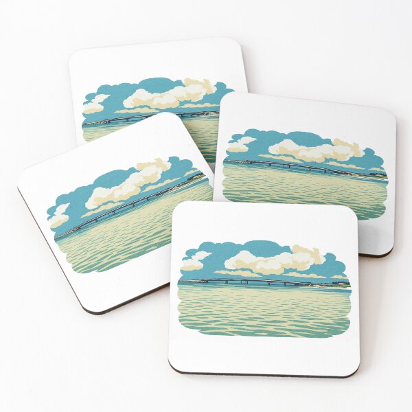 Item preview, Island Bridge Horizon | Okinawa Coastal Landscape - Tranquil Sea & Sky designed and sold by GEEEN.