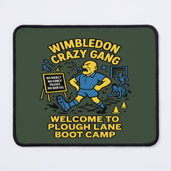Item preview, Wimbledon Crazy Gang Boot Camp – 80s Football Chaos Tee designed and sold by SMB Dept..