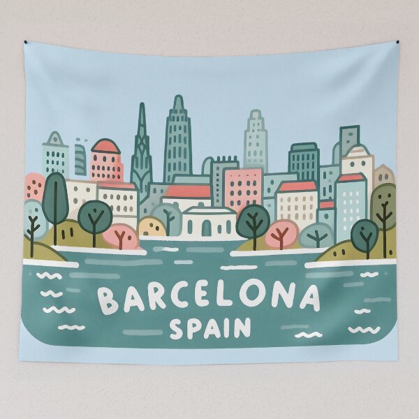 Item preview, Barcelona Spain  designed and sold by WanderlustCoCo.