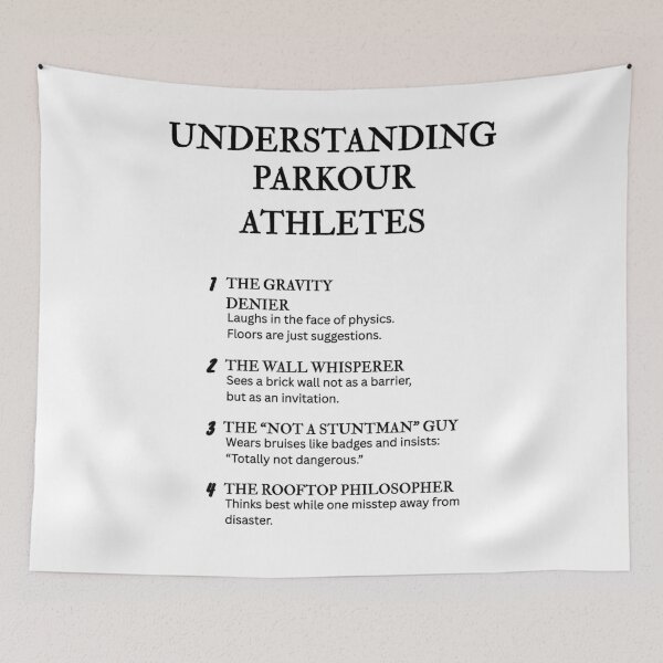 Item preview, Understanding Parkour Athletes – Funny Urban Ninja Definitions designed and sold by PsyFlow35.