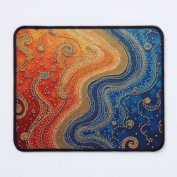 Item preview, Aboriginal Inspired Dot Art - The Serenity Of Lava And Water designed and sold by GrinGalore.