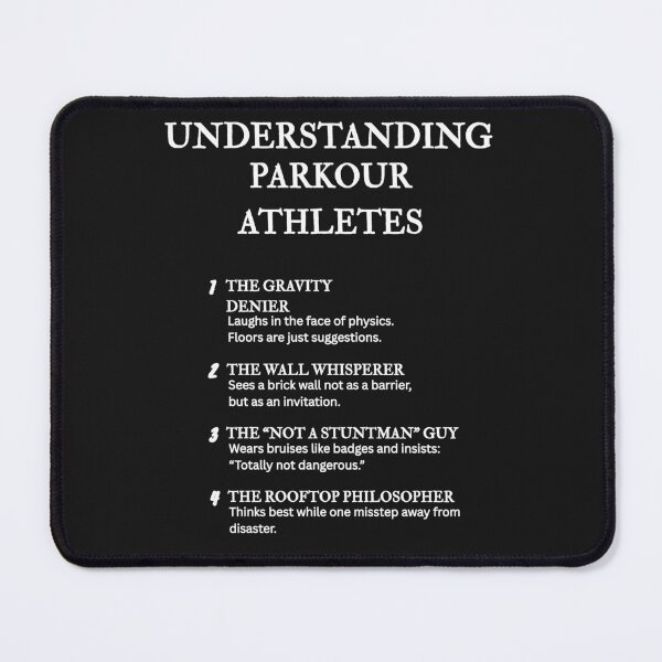Item preview, Understanding Parkour Athletes – Funny Urban Ninja Definitions – Black designed and sold by PsyFlow35.