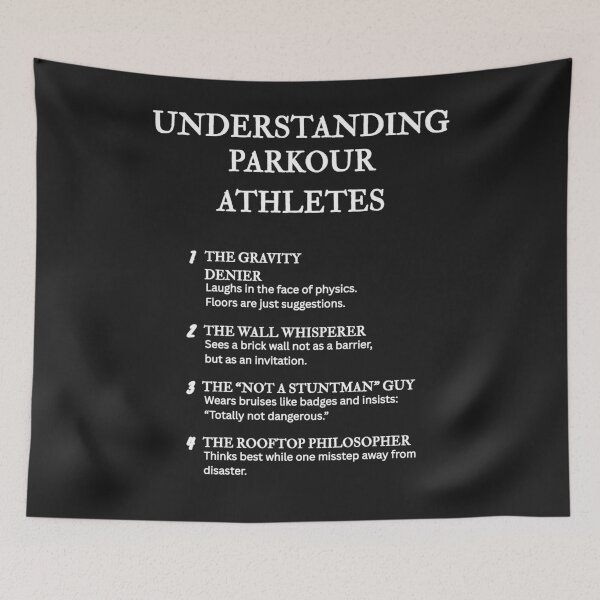 Item preview, Understanding Parkour Athletes – Funny Urban Ninja Definitions – Black designed and sold by PsyFlow35.