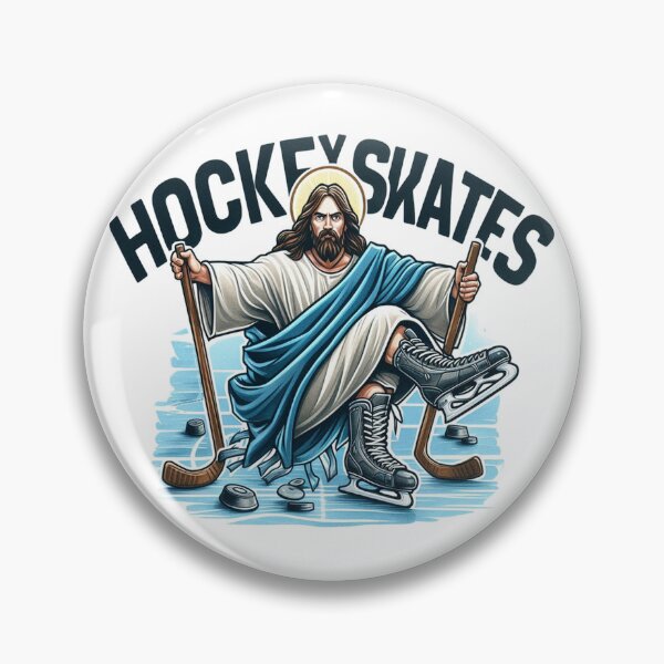 Item preview, Jesus Hockey Skates designed and sold by erkinmaddison.