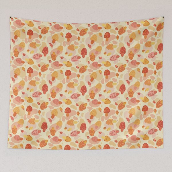Item preview, Creamsicle Mushroom Print designed and sold by Druid Soup.