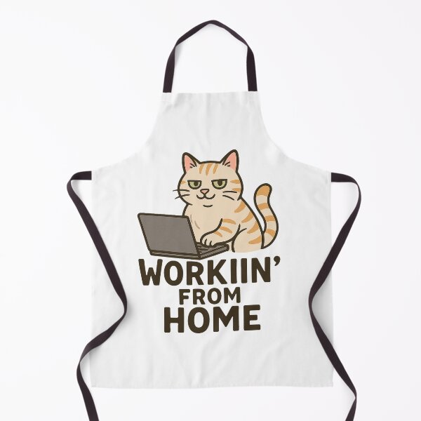 Item preview, Workin’ from Home Cat – Funny Remote Work Design designed and sold by FriskySloths.