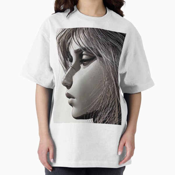Item preview, Greyscale Monoline Face Profile designed and sold by ZicArts.