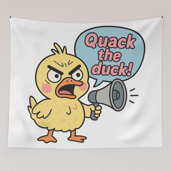 Item preview, Quack the Duck – Cute but Angry Kawaii Duckling designed and sold by Asbiell.