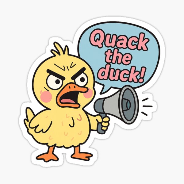 Artikel-Vorschau von Quack the Duck – Süßes, aber wütendes Kawaii-Entlein, designt und verkauft von Asbiell.