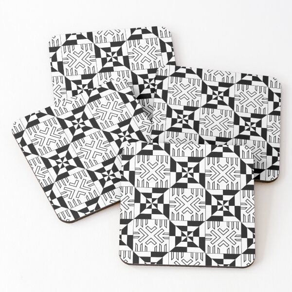 Item preview, Retro Art Deco Geometric Pattern 24.P06.065.066 designed and sold by Space & Care - Art Deco GeoMetrica.