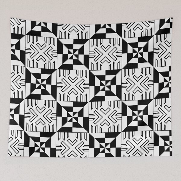 Item preview, Retro Art Deco Geometric Pattern 24.P06.065.066 designed and sold by Space & Care - Art Deco GeoMetrica.