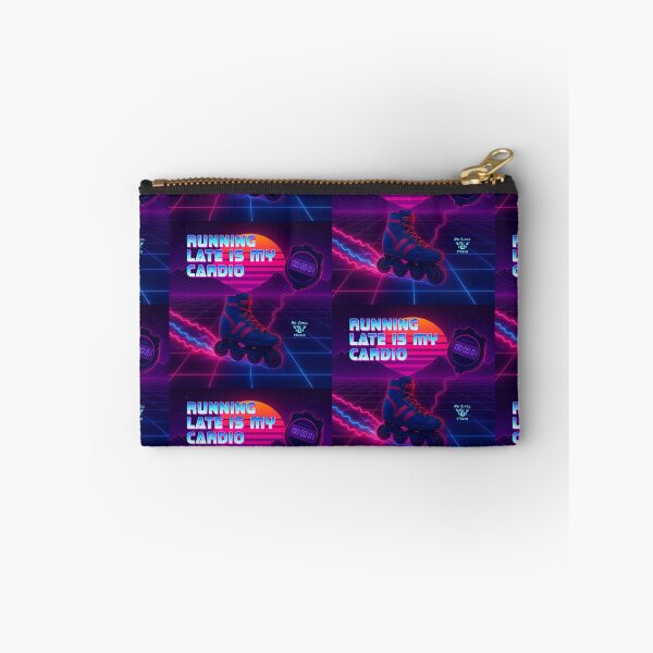 Item preview, Running Late Is My Cardio – Vaporwave Rollerblade Sarcasm Design designed and sold by N0-Chill-Studio.