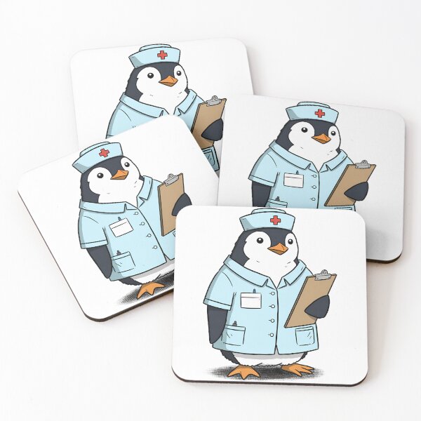 Item preview, Professional Penguin Nurse - Dedicated Healthcare Bird Art designed and sold by k3rstman1.
