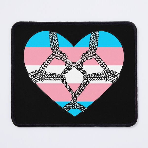 Item preview, Trans Pride Heart - Bondage Shibari - PRIDE LGBTQIA+ designed and sold by 2nthePink.