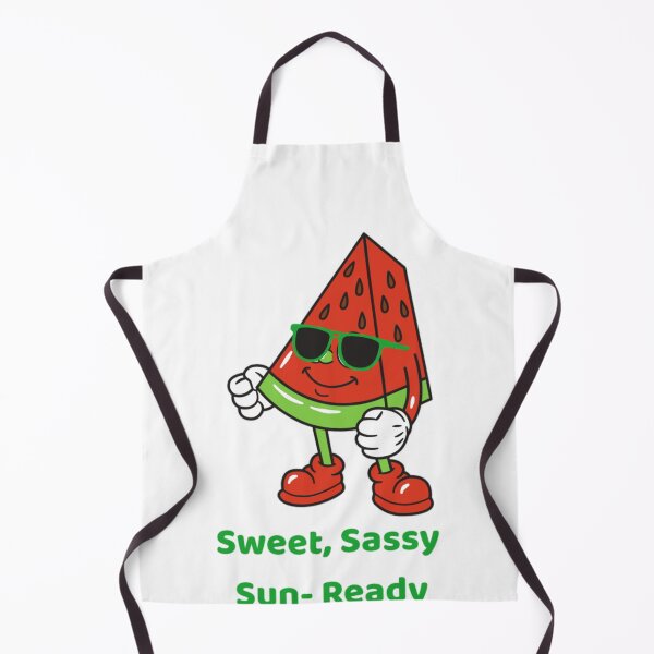 Item preview, Funny Watermelon with Sunglasses – Cute Summer Cartoon with Quote "sweet,sassy, sun ready" designed and sold by B-M-Store.
