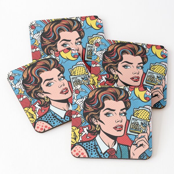 Item preview, Retro pop art diva with banknote designed and sold by unique_print_vibes.