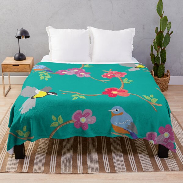 Item preview, Flower and Bird Seamless Pattern designed and sold by Aithlin123.