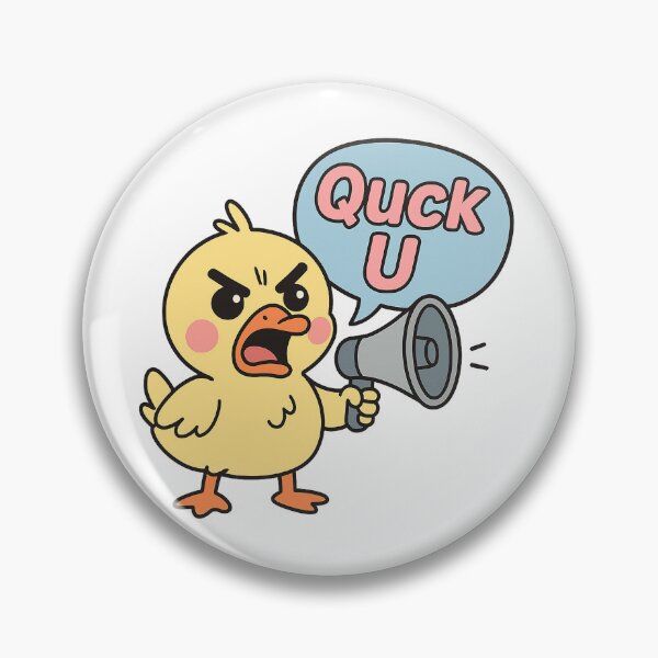 Item preview, Quack U – Angry Kawaii Duck with Attitude designed and sold by Asbiell.