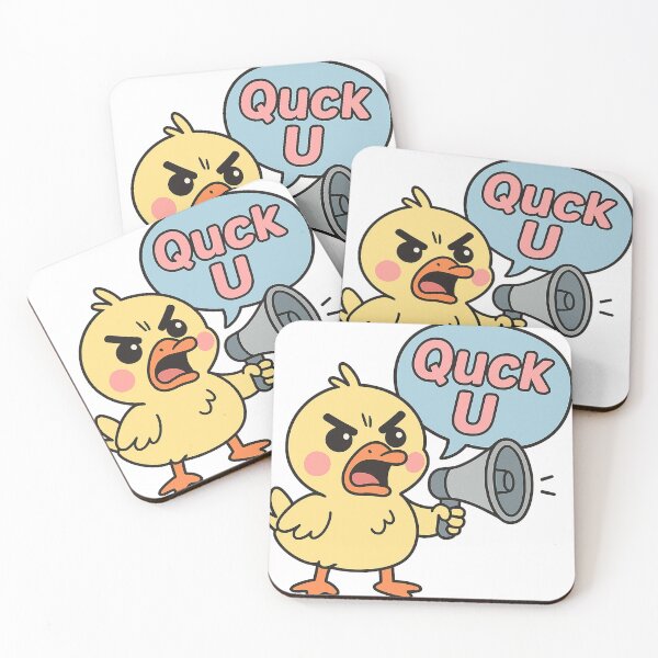 Item preview, Quack U – Angry Kawaii Duck with Attitude designed and sold by Asbiell.