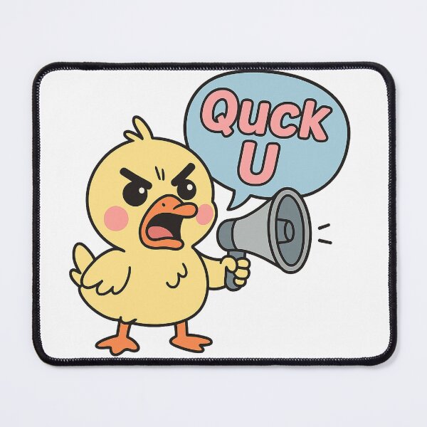 Item preview, Quack U – Angry Kawaii Duck with Attitude designed and sold by Asbiell.