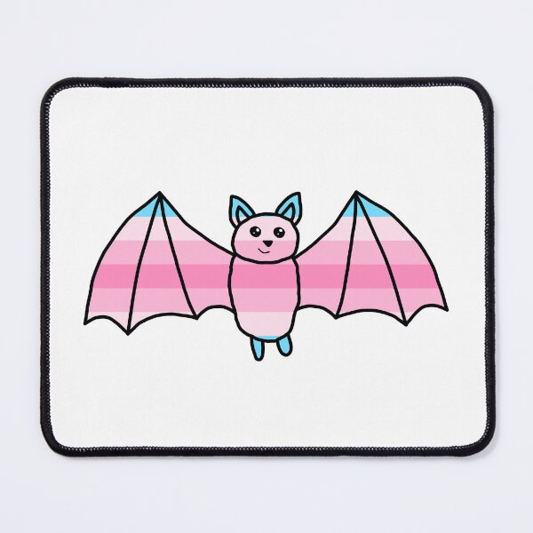 Item preview, Cute Transfeminine Pride Flag Bat designed and sold by ChloeCosDesigns.