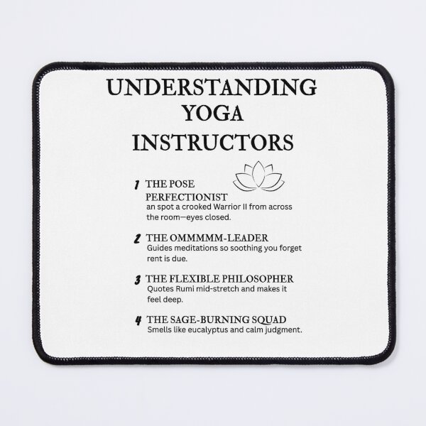 Item preview, Understanding Yoga Instructors – Funny Mind-Body Definitions designed and sold by PsyFlow35.