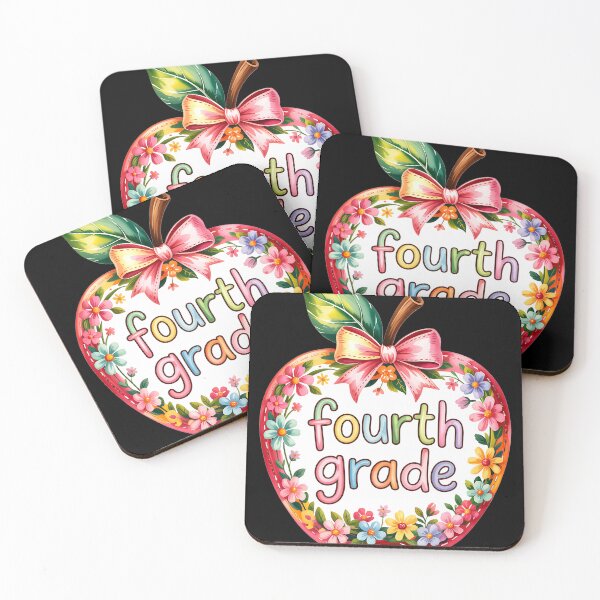 Item preview, Fourth Grade Teacher Team Apple Floral Back To School  designed and sold by cawtoon.