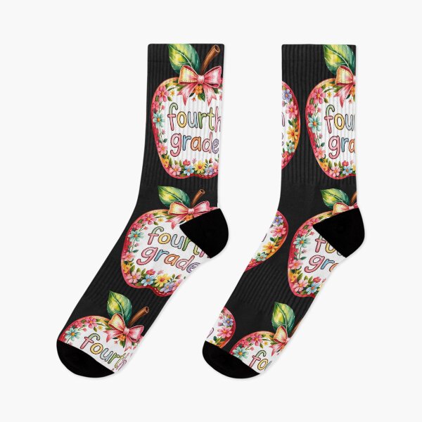 Item preview, Fourth Grade Teacher Team Apple Floral Back To School  designed and sold by cawtoon.