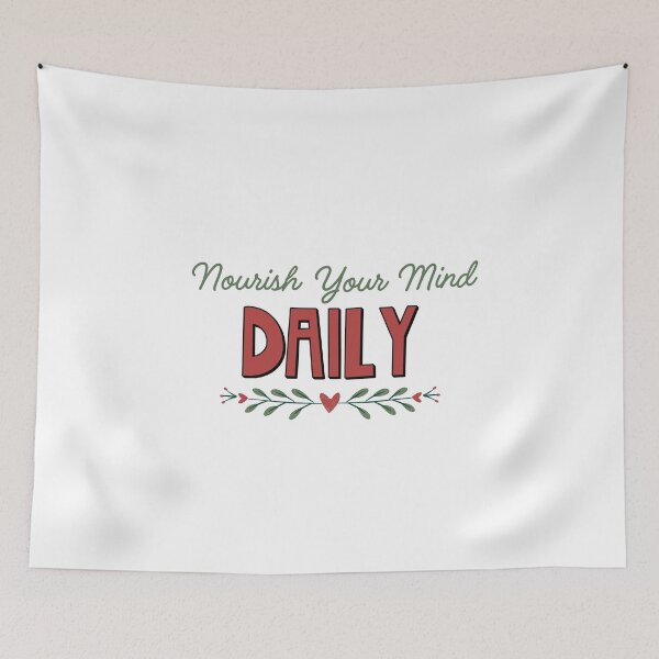 Item preview, Nourish Your Mind Daily designed and sold by musthavewords.