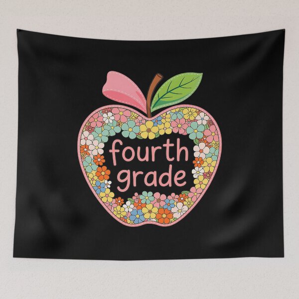 Item preview, Fourth Grade Teacher Team Apple Floral Back To School designed and sold by cawtoon.