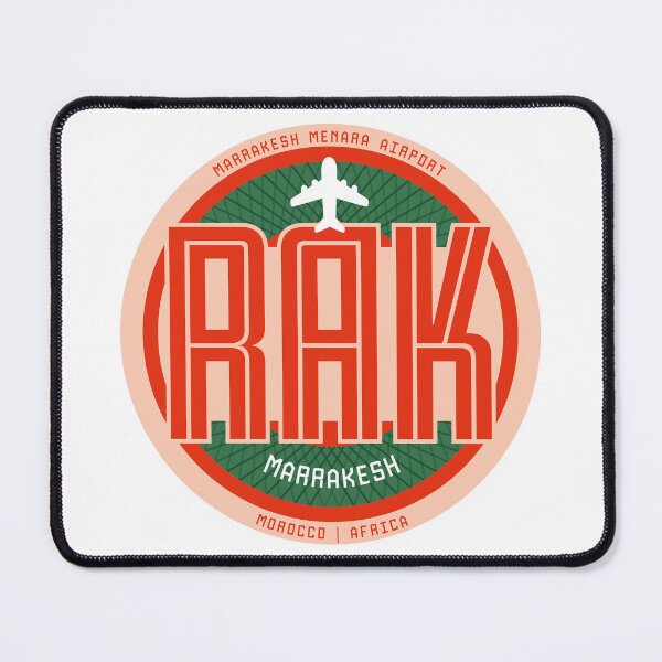 Item preview, Airport Badge Sticker RAK Marrakesh designed and sold by avionuts.