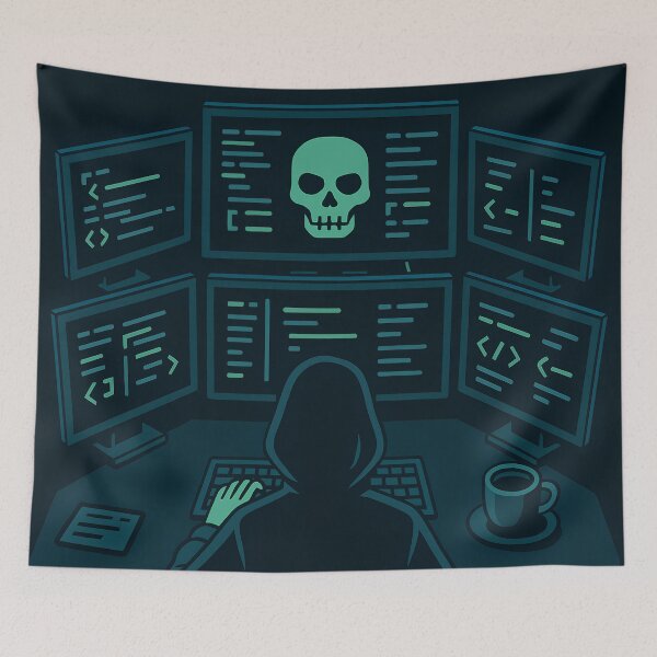 Item preview, Hacker Skull Code Cyberspace Master designed and sold by EvokeInspire.