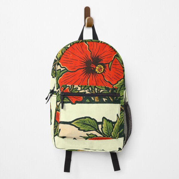 Item preview, Hibiscus Bloom in Island Foliage | Okinawan Botanical Art - Tropical Vintage Vibes designed and sold by GeEeN.