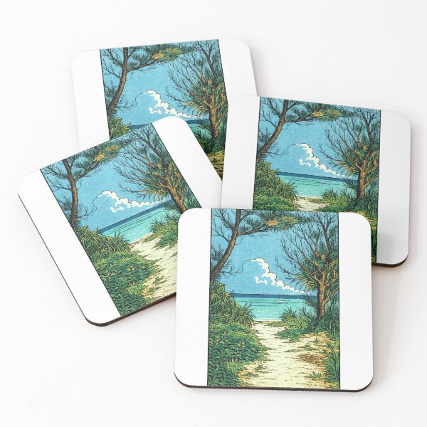 Item preview, Path to the Tropical Sea | Okinawa Beachscape Art - Peaceful Nature Escape designed and sold by GeEeN.