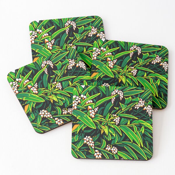 Item preview, Shell Ginger Leaves | Okinawa Botanical Art - Tropical Green Foliage designed and sold by GeEeN.