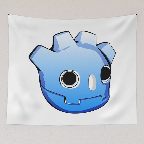 Item preview, Godot Face Blue designed and sold by GoldenSunsetBloom.