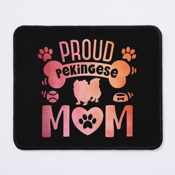 Item preview, Proud Pekingese Mom Chinese Dog Lover Silhouette designed and sold by eclecTEEq.