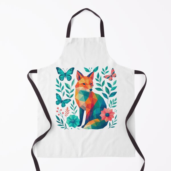 Item preview, Geometric Fox and Butterfly designed and sold by PrismWild.