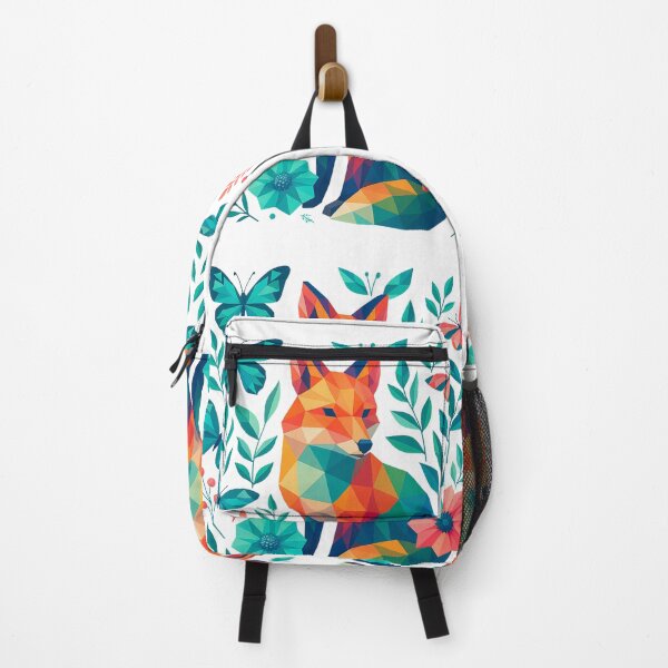 Item preview, Geometric Fox and Butterfly designed and sold by PrismWild.
