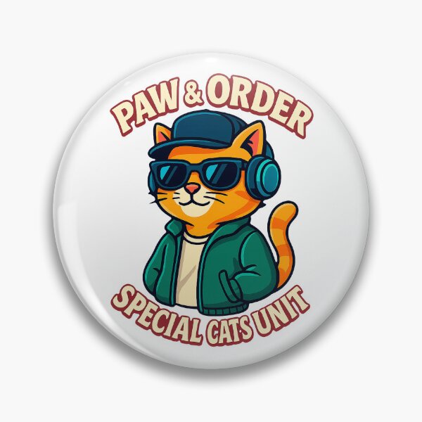 Item preview, Paw & Order – Funny Cat Detective Parody Design designed and sold by FriskySloths.