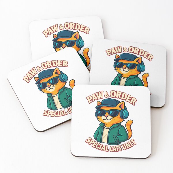 Item preview, Paw & Order – Funny Cat Detective Parody Design designed and sold by FriskySloths.