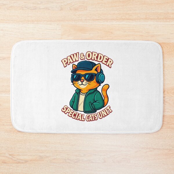 Item preview, Paw & Order – Funny Cat Detective Parody Design designed and sold by FriskySloths.