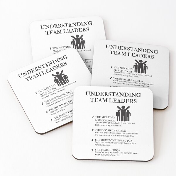 Item preview, Understanding Team Leaders – Funny Workplace Leadership Definitions designed and sold by PsyFlow35.