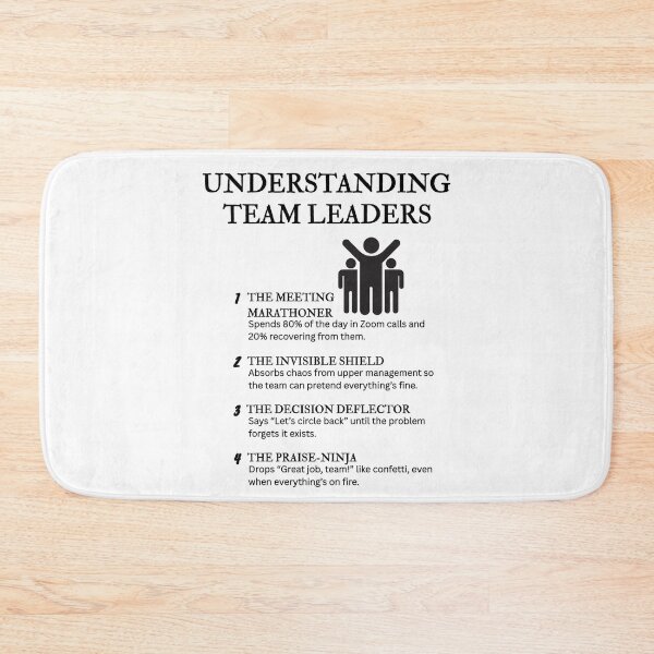 Item preview, Understanding Team Leaders – Funny Workplace Leadership Definitions designed and sold by PsyFlow35.